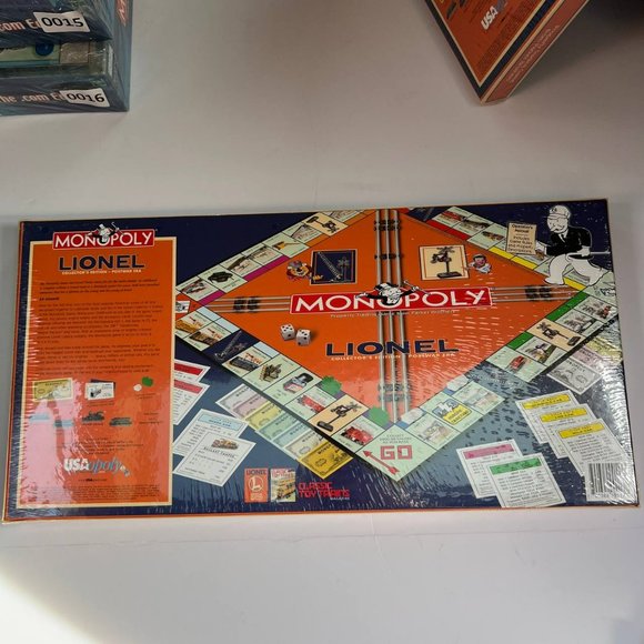 Vintage Monopoly Lionel Board Game‎ Collector's Edition Postwar ERA Sealed - Picture 3 of 8